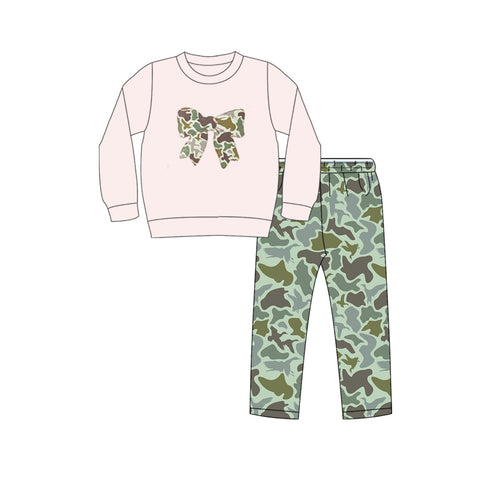 Preorder 10.21 MOQ 5 pcs GLP2945 Bows Camo Boys Set