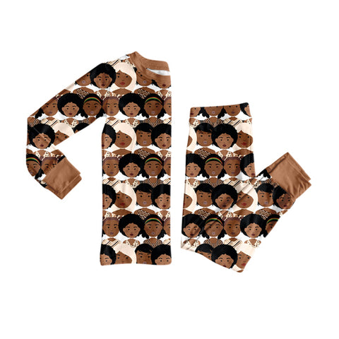 Preorder 10.21 MOQ 5 pcs GLP2948 Black Lives Matter Girls Pajamas Set