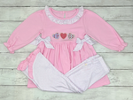 Preorder 10.29 MOQ 5 pcs GLP2980 Valentine's Day Love Pink Girls Set