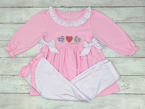 Preorder 10.29 MOQ 5 pcs GLP2980 Valentine's Day Love Pink Girls Set