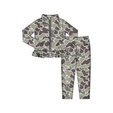 Preorder 11.16 MOQ 5 pcs GLP2996 Hunting Camo Yoga Coat Girls Set