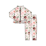 Preorder 11.16 MOQ 5 pcs GLP2997 Flower Yoga Coat Girls Set