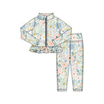 Preorder 11.16 MOQ 5 pcs GLP3003 Flower Yoga Coat Girls Set