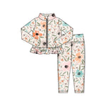 Preorder 11.16 MOQ 5 pcs GLP3004 Flower Yoga Coat Girls Set
