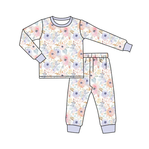 Preorder 11.20 MOQ 5 pcs GLP3048 Flower Girls Pajamas Set