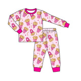 Preorder Samples GLP3065 Valentine's Day French Fries Girls Pajamas Set