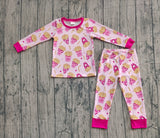 Preorder Samples GLP3065 Valentine's Day French Fries Girls Pajamas Set