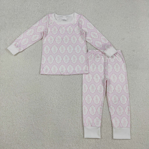 GLP3067 Easter Rabbit Pink Girls Pajamas Set