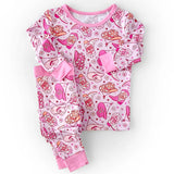 Preorder Samples GLP3085 Valentine's Day Howdy Boots Girls Pajamas Set