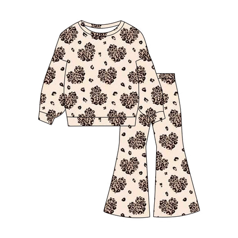 Preorder 12.03 MOQ 5 pcs GLP3098 Valentine's Day Love Leopard Girls Set