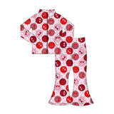 Preorder 11.24 MOQ 5 pcs GLP3108 Valentine's Day Smiley Heart Love Yoga Coat Girls Set