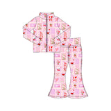 Preorder 11.24 MOQ 5 pcs GLP3111 Valentine's Day Flower Be Mine Yoga Coat Girls Set