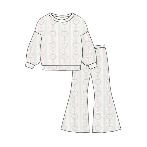 Preorder 12.11 MOQ 5 pcs GLP3137 Valentine's Day Love Flower Girls Set