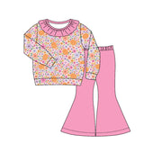 Preorder MOQ 5 Pcs Each Style Pumpkin Bows Flower Girls Outfits