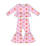 Preorder MOQ 5 Pcs Each Style Pumpkin Bows Flower Ruffles Girls Outfits