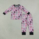 GLP3357 Pumpkin Flower Girls Pajamas Outfits