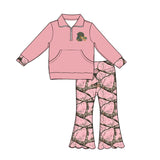Preorder MOQ 5 Pcs Each Style Hunting Camo Elk Pullover Girls Outfits