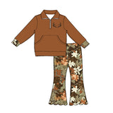 Preorder MOQ 5 Pcs Each Style Hunting Camo Elk Pullover Girls Outfits