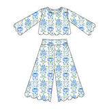 Preorder MOQ 5 Pcs Each Style Fall Pumpkin Bows Scallop Edge Girls Outfits