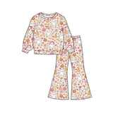 Preorder MOQ 5 Pcs Each Style Halloween Pumpkin Flower Ghost Girls Outfits