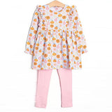 Preorder Samples GLP3408 Fall Pumpkin Pink Girls Outfits