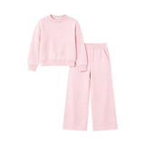 Preorder MOQ 5 Pcs Each Style Solid Color Cotton Girls Sets