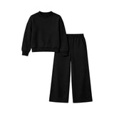 Preorder MOQ 5 Pcs Each Style Solid Color Cotton Girls Sets