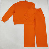GLP3419 Solid Color Orange Adult Women's Set