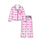 Preorder MOQ 5 pcs Each Solid Halloween Christmas Adult Women's Pajamas Set