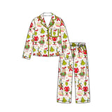 Preorder MOQ 5 pcs Each Solid Halloween Christmas Adult Women's Pajamas Set
