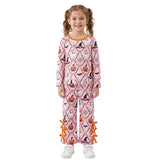 GLP3434 Halloween Pumpkin Bows Scallop Edge Girls Set