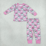 GLP3440 Christmas Santa Pink Girls Pajamas Outfits