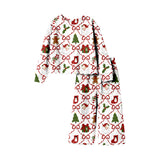 Preorder Samples GLP3447 Christmas Santa Bows Scallop Edge Girls Outfits