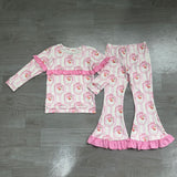 Preorder Samples GLP3450 Christmas Santa Bows Pink Girls Set