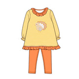 Preorder MOQ 5 pcs Each Style Thanksgiving Day Turkey Kids Girls Matching Clothes
