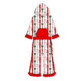 Preorder MOQ 5 Pcs Each Style Christmas Santa Bows Ruffles Hoodie Girls Outfits