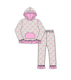 Preorder MOQ 5 Pcs Each Style Flower Hoodie Girls Outfits