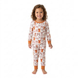 GLP3531 Fall Coquette Bows Girls Pajamas Set