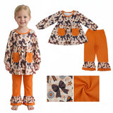 GLP3534 Halloween Bows Girls Set