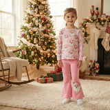 GLP3538 Christmas Ghost Pink Girls Set