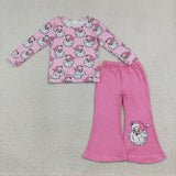 GLP3538 Christmas Ghost Pink Girls Set