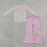 GLP3540 Christmas Gingerbread Bows Girls Set