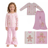 GLP3540 Christmas Gingerbread Bows Girls Set