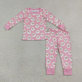 GLP3543 Christmas Snowman Girls Pajamas Outfits