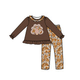 Preorder MOQ 5 pcs Each Style Thanksgiving Day Turkey Kids Matching Clothes