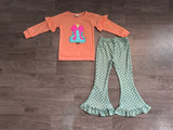 Preorder Samples Christmas Embroidery Trees Pink Bows Kids Matching Clothes