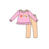 Preorder MOQ 5 pcs Each Style Fall Pumpkin Scarecrow Kids Matching Clothes
