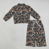 GLP3601 Hunting Camo Mockneck Yoga Girls Set