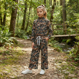 GLP3601 Hunting Camo Mockneck Yoga Girls Set