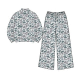 Preorder MOQ 5 pcs Each Hunting Camo Middle Neckline Yoga Adult Women's Clothes